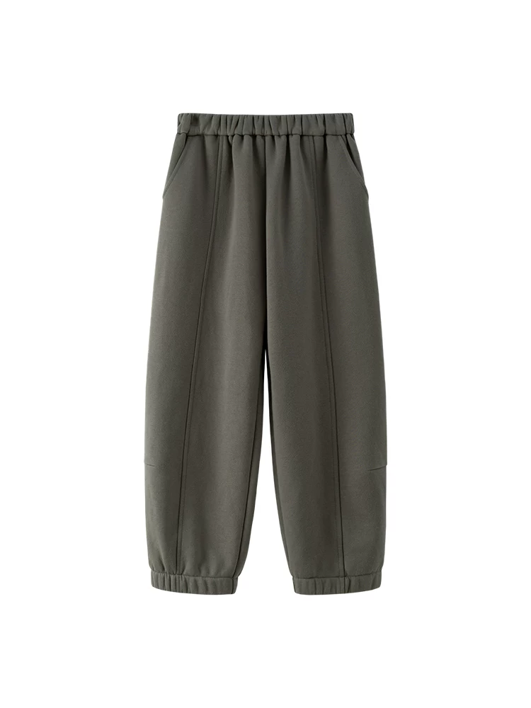 Quần ống đứng dày dặn ấm áp mùa đông cho bé trai và bé gái, quần jogger cotton thân thiện với làn da