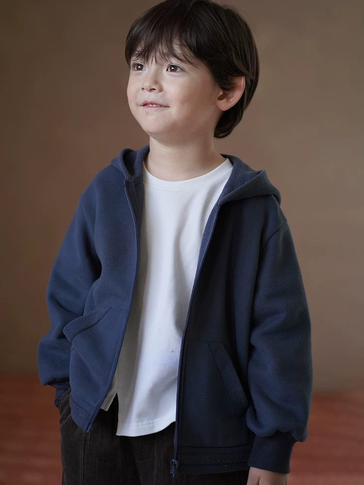 Quần áo trẻ em áo hoodie áo khoác quần thường ngày bộ đồ thể thao bé trai và bé gái mùa thu đông lót lông giữ ấm
