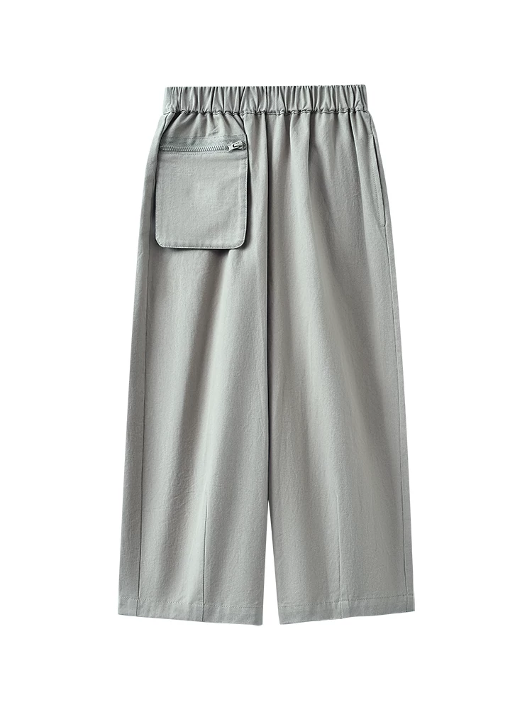 Quần dài trẻ em chất liệu cotton mềm mại, kiểu dáng thẳng, màu kaki, thích hợp cho bé trai và bé gái, phong cách thời trang, thích hợp cho mùa xuân và mùa thu.