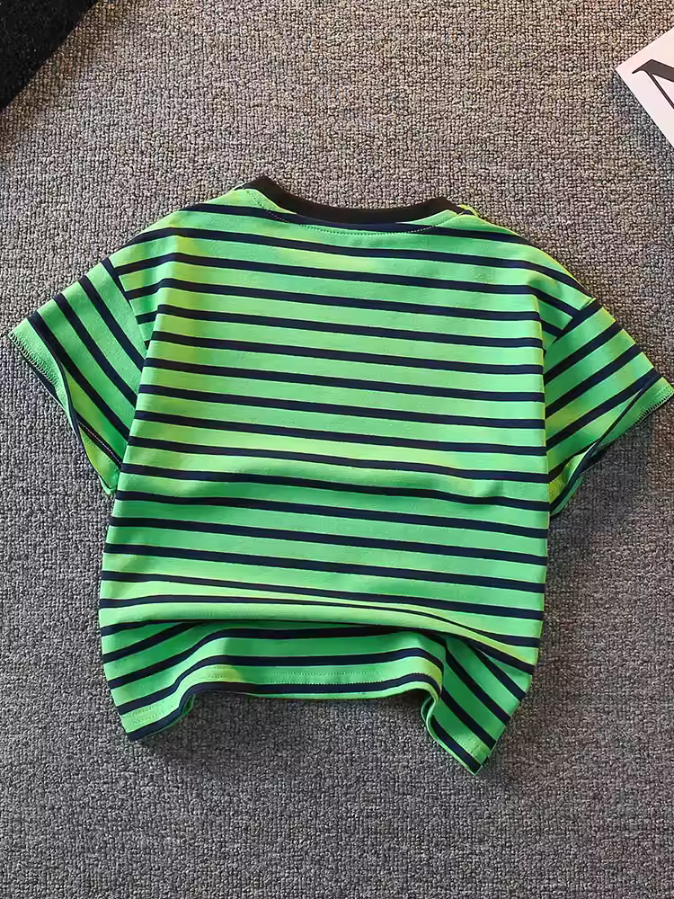 Quần áo trẻ em áo thun ngắn tay bé trai kiểu mới 2025 áo mùa hè mỏng thời trang thương hiệu áo bé trai thời trang mùa hè