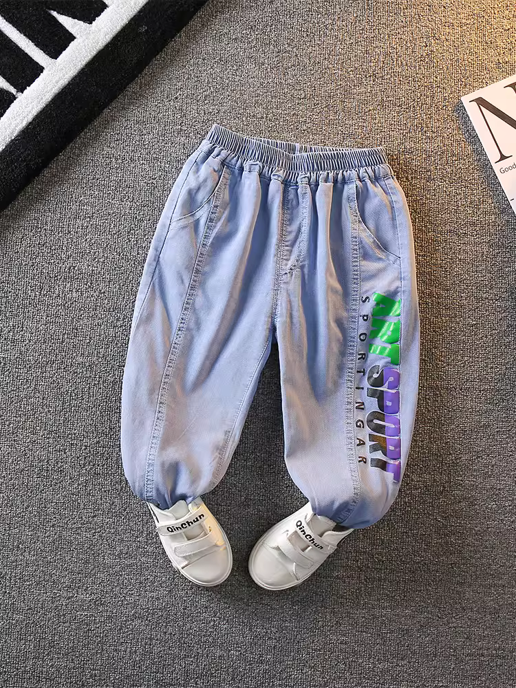 Quần chống muỗi cho bé trai 2025 kiểu dáng mới thời trang quần bé trai mùa hè mát mẻ mỏng thoáng khí quần thường ngày