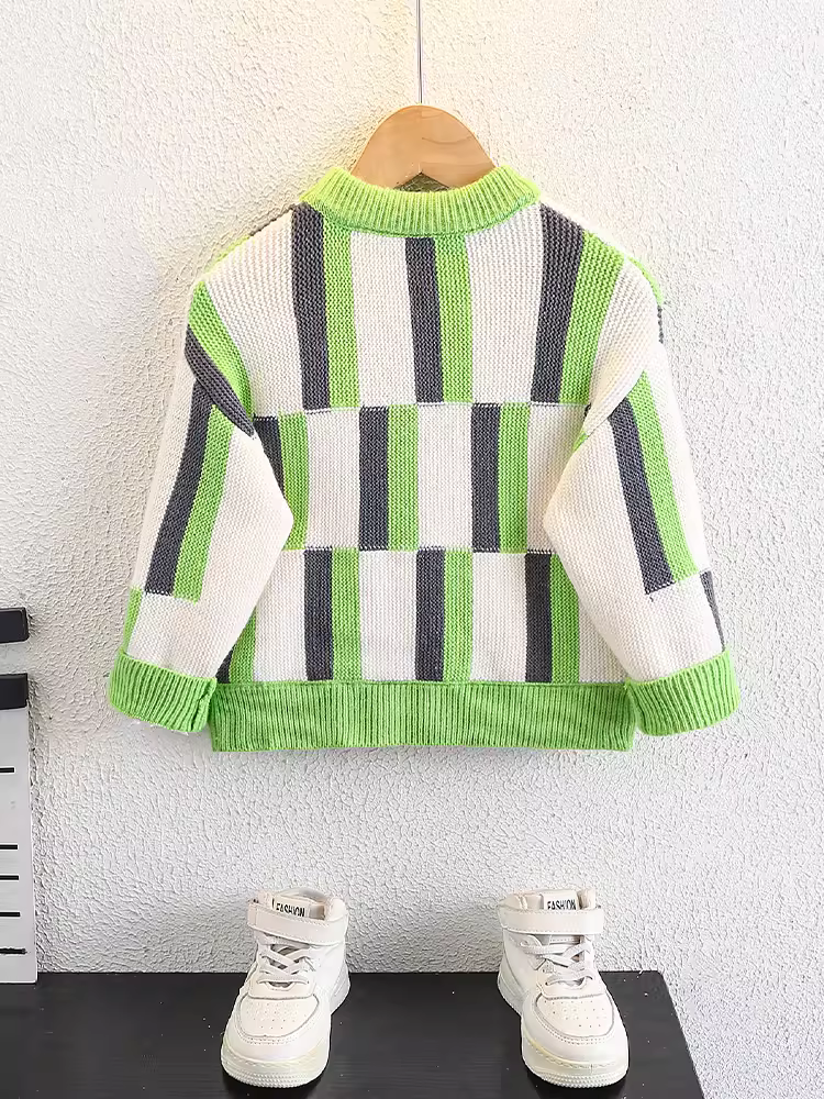 Áo len mùa đông cho bé trai, áo len trẻ em, kiểu mới thu đông 2025, áo lót ấm áp và thời trang, áo len thời thượng cho bé trai.