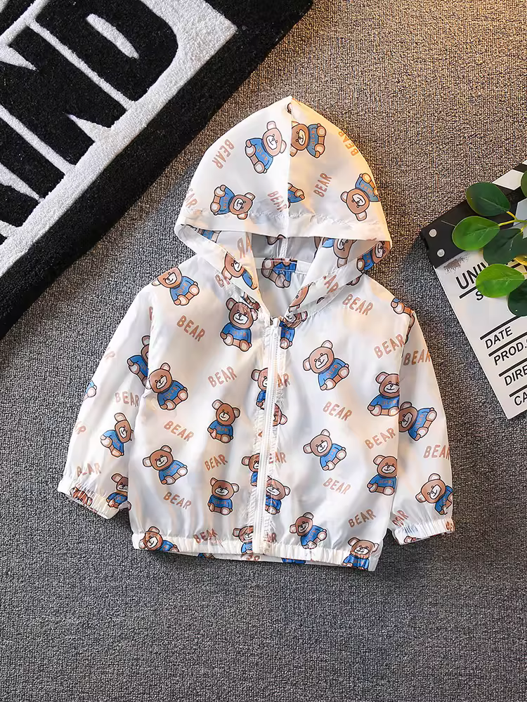 Quần áo chống nắng cho bé trai mùa hè 2025 mới thoáng khí nhẹ phong cách Hàn Quốc Áo khoác chống tia cực tím cho trẻ nhỏ