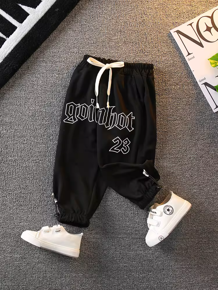 Quần chống muỗi trẻ em 2025 kiểu dáng mới thời trang quần mùa hè bé trai quần dài mỏng mùa hè phong cách trẻ trung