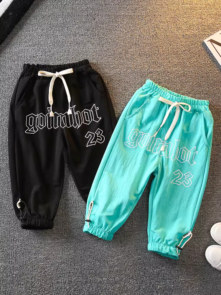 Quần chống muỗi trẻ em 2025 kiểu dáng mới thời trang quần mùa hè bé trai quần dài mỏng mùa hè phong cách trẻ trung