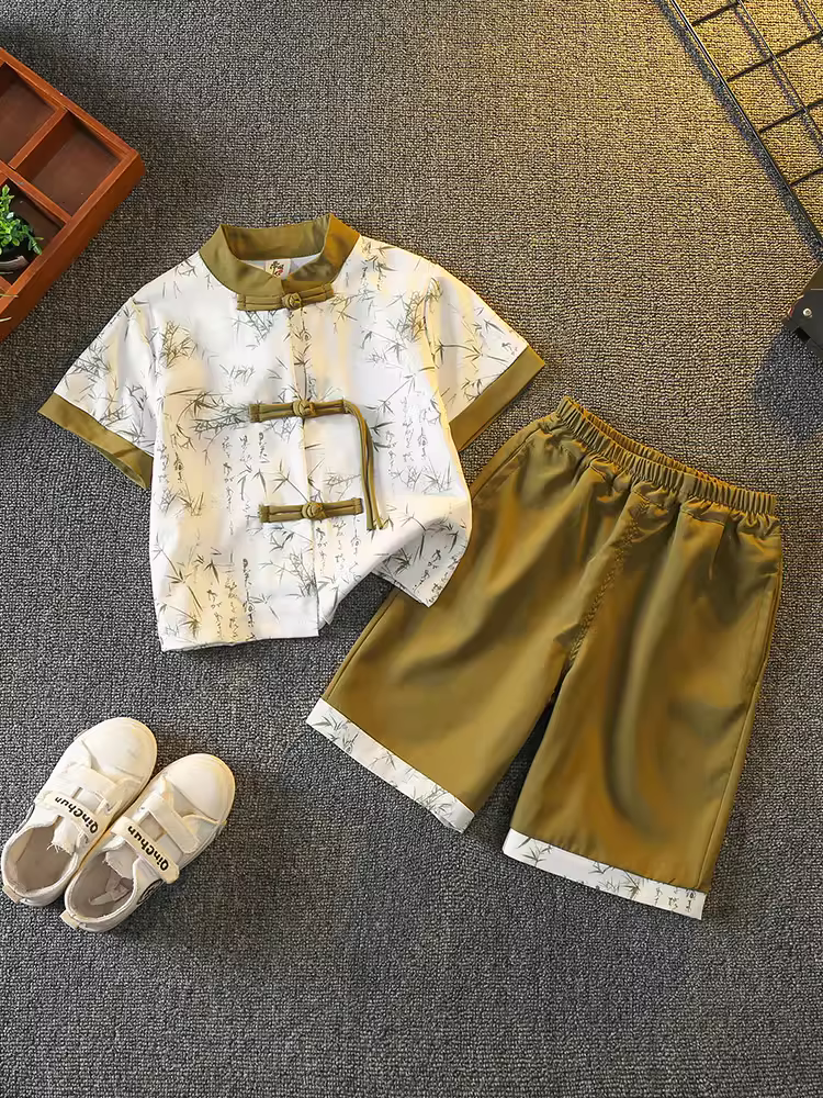 Bộ đồ kiểu Trung Quốc Hanfu dành cho bé trai và bé gái, trang phục truyền thống Trung Quốc của trẻ em, trang phục nhà Đường, trang phục cổ xưa của chàng trai đẹp trai, trang phục biểu diễn ngày 1 tháng 6 của bé.