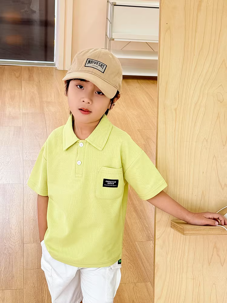 Bộ quần áo polo hè cho bé trai 2025, quần áo trẻ em mỏng, bộ hai mảnh áo ngắn tay quần đùi mùa hè cho bé