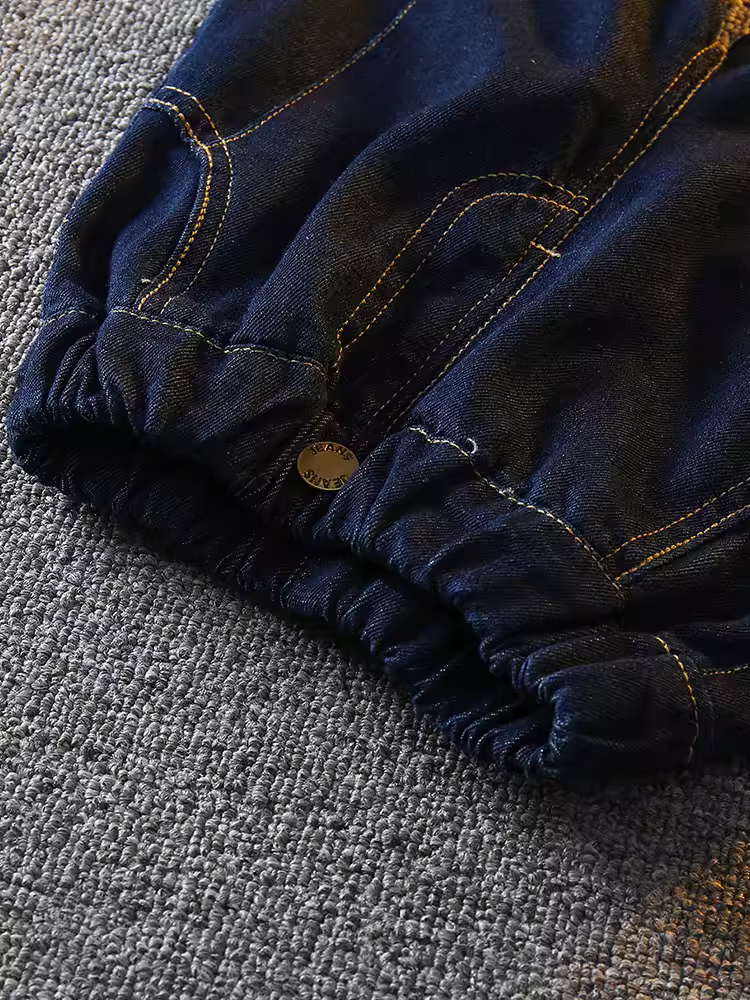 Quần short denim bé trai 2025 kiểu mới thời trang, quần bé nhỏ mùa hè mỏng, quần thường ngày