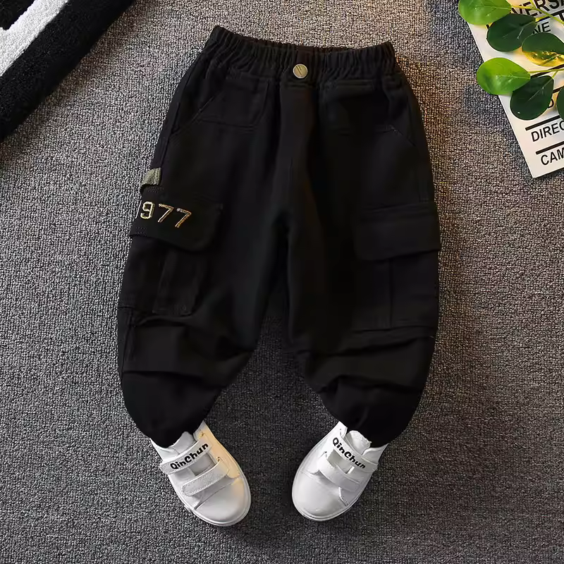 Quần trẻ em bé trai mùa xuân quần thể thao thường ngày kiểu mới 2025 quần áo trẻ em thời trang quần dài thể thao bé trai mùa xuân thu