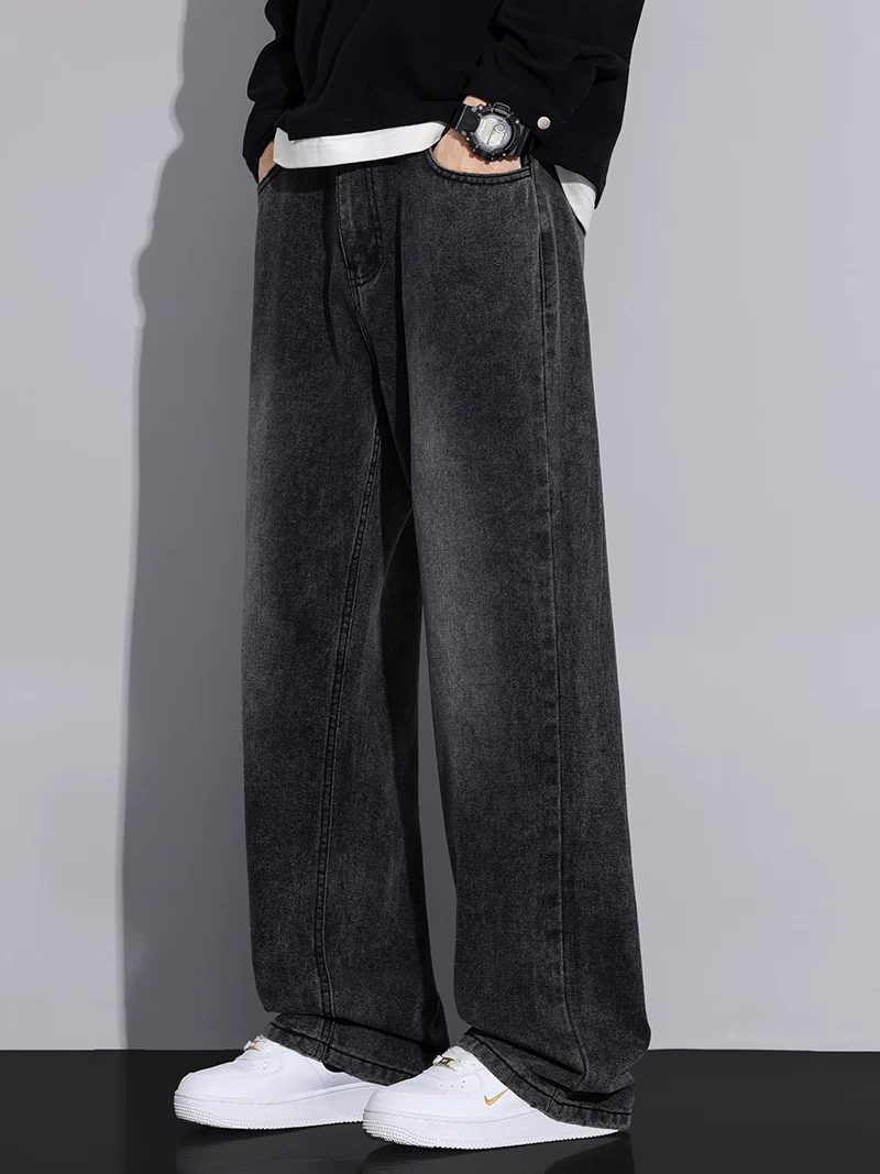Quần jeans ống đứng nam Jeanswest phong cách đường phố Mỹ, chất liệu washed, xu hướng mới xuân thu 2026, thương hiệu thời trang cá tính, quần dài.
