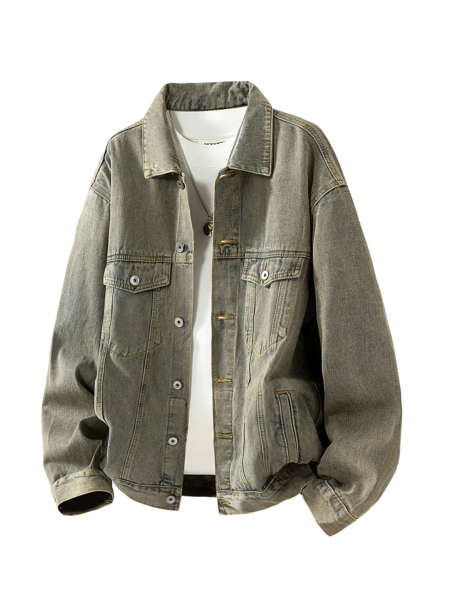 Áo khoác nam Jeanswest 2026 kiểu Mỹ cổ điển, chất liệu cao cấp, dáng rộng, mặc xuân thu.
