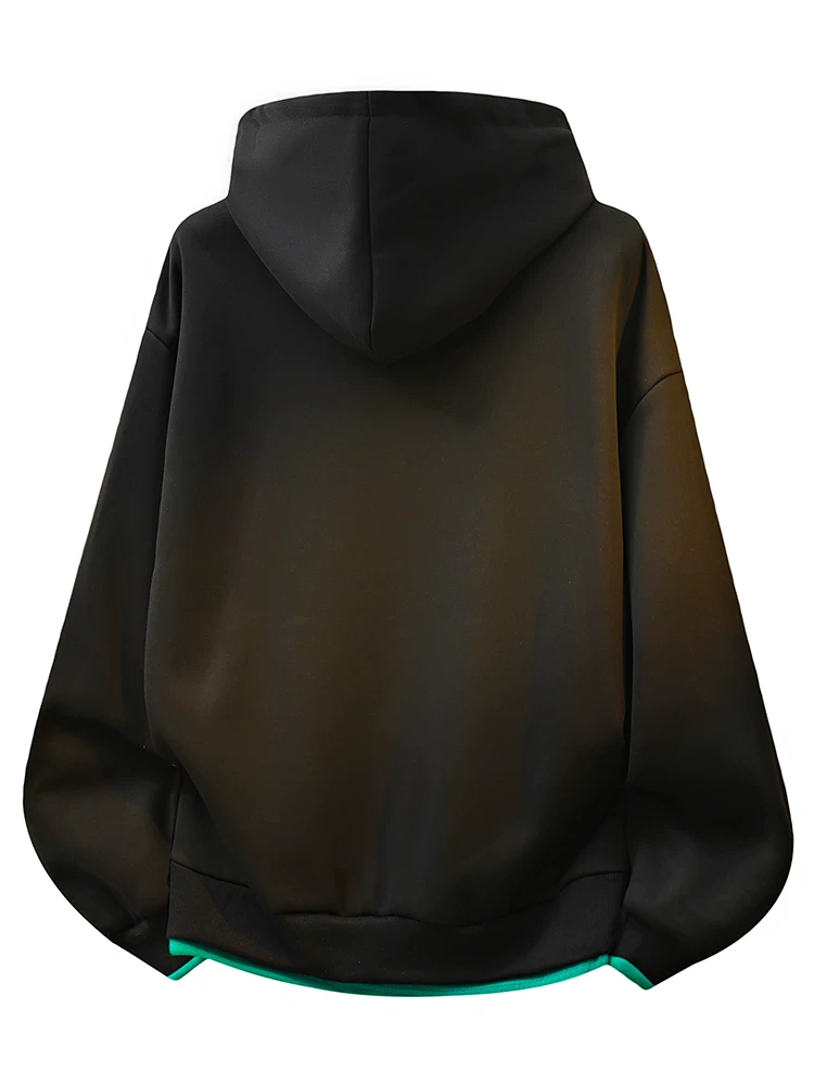 Áo hoodie giả hai lớp phong cách Mỹ cao cấp của Jeanswest dành cho nam, mẫu mới xuân thu 2026, áo khoác ngoài cao cấp.