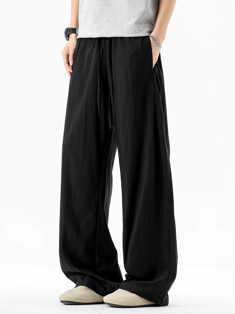 Quần dài nam Jeanswest kiểu Mỹ, dáng rộng, màu trơn, phong cách thường ngày, cảm giác cao cấp mùa hè, thân thiện với làn da, thoáng khí, quần dài mỏng.