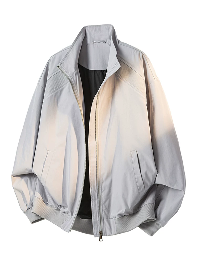 Áo khoác phi công cổ đứng cao cấp Jeanswest dành cho nam, phong cách Mỹ thời thượng mùa xuân thu, kiểu dáng rộng rãi, đa năng, chống gió.