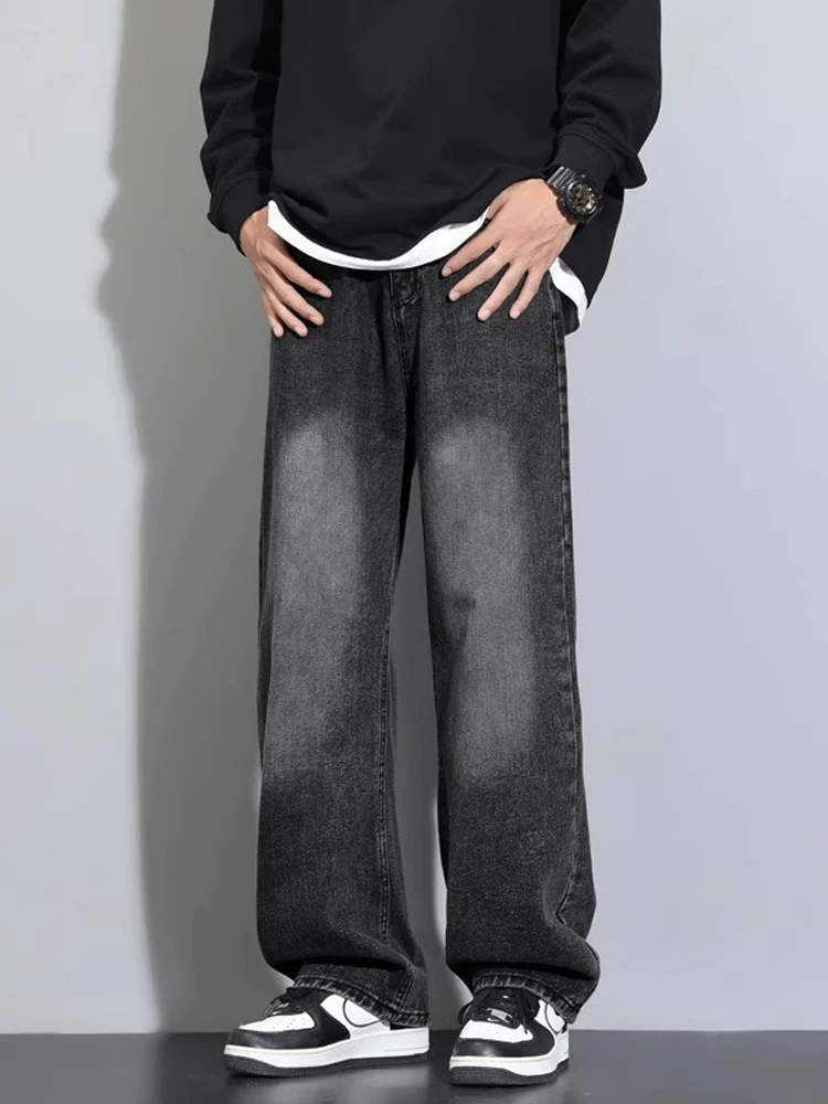 Quần jeans ống đứng cổ điển Jeanswest dành cho nam, quần nam dáng rộng phong cách Mỹ mới mùa xuân thu.