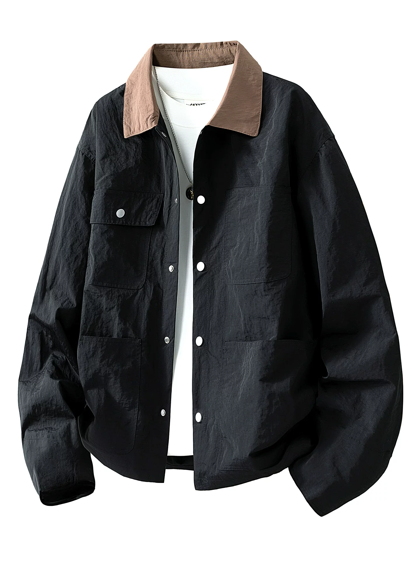 Áo khoác nam Jeanswest kiểu Mỹ phối màu, cổ điển, xu hướng mới xuân thu 2026, thương hiệu thời trang cao cấp, phong cách và sang trọng.