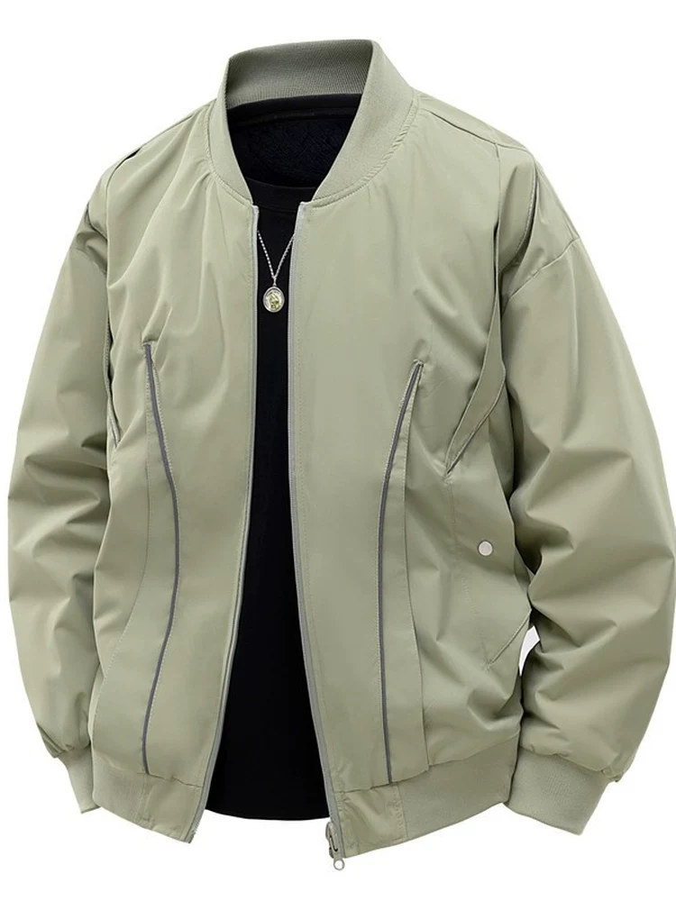 Áo khoác bóng chày cổ điển phong cách Mỹ của Jeanswest dành cho nam, áo khoác ngoài cao cấp, rộng rãi, đa năng, thích hợp cho mùa xuân và mùa thu.