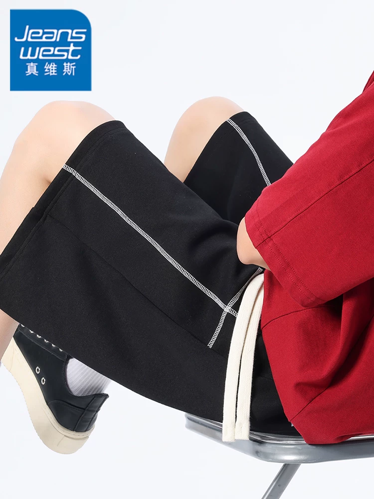 Quần short nam Jeanswest chất liệu mỏng, kiểu dáng thường ngày, cao cấp, rộng rãi, thể thao, thoáng khí, nhanh khô, thích hợp cho mùa hè.
