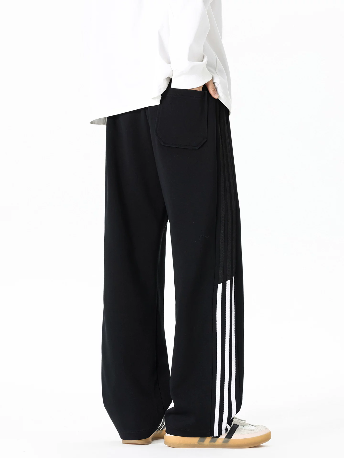 Quần thể thao ống đứng thời trang phong cách Mỹ của Jeanswest dành cho nam, dáng rộng thoải mái cho mùa xuân thu, quần dài trẻ trung.