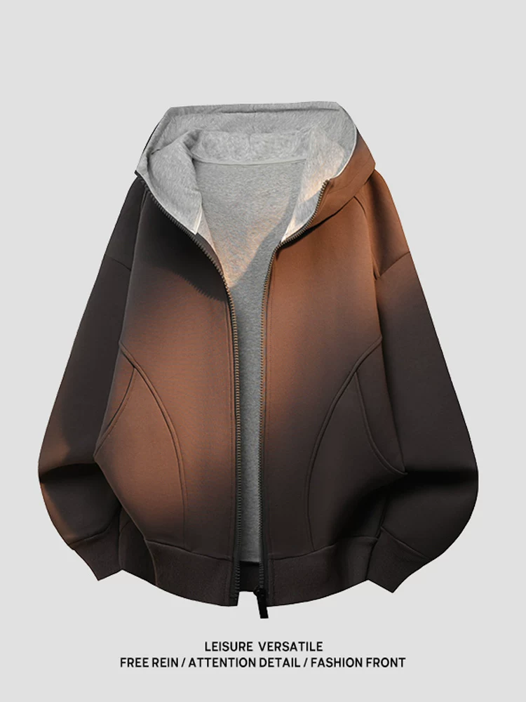 Áo khoác cardigan có mũ trùm đầu phối màu theo phong cách Mỹ của Jeanswest dành cho nam, thương hiệu thời trang xuân thu, áo khoác thường ngày cá tính và sành điệu.