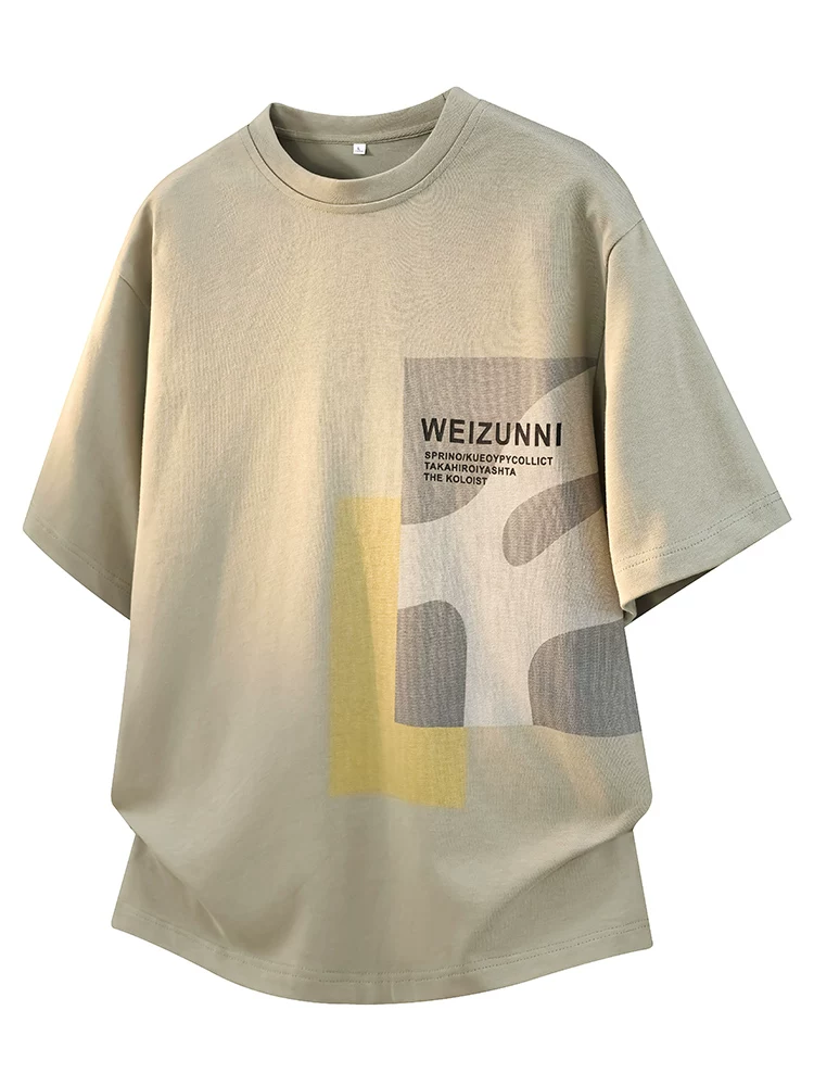 Áo thun cổ tròn phối màu giản dị của Jeanswest dành cho nam, dáng rộng mùa hè, thương hiệu thời thượng cao cấp, áo ngắn tay thoáng khí thân thiện với làn da.