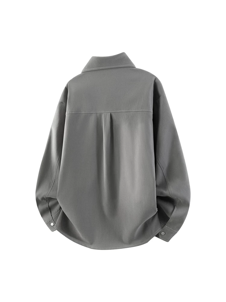 Áo sơ mi dài tay đơn giản phong cách Mỹ của Jeanswest dành cho nam, thương hiệu thời trang mới cho mùa xuân thu, dáng rộng, áo khoác sơ mi cỡ lớn.