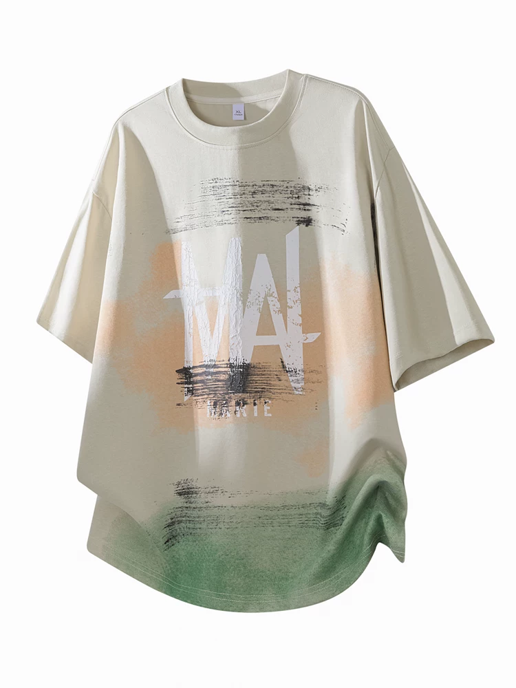 Áo thun cổ tròn phối màu phong cách Mỹ của Jeanswest dành cho nam, thương hiệu thời thượng mùa hè, cảm giác cao cấp, áo ngắn tay dáng rộng thoải mái.