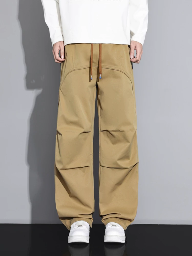 Quần công sở ống rộng kiểu Mỹ của Jeanswest dành cho nam, mùa xuân thu, thương hiệu thời thượng cao cấp, quần dài dáng rộng thoải mái, đa năng.