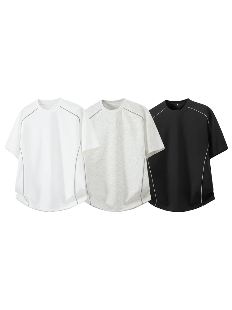 Áo thun cổ tròn kiểu Mỹ của Jeanswest dành cho nam, áo thun ngắn tay cao cấp mùa hè rộng rãi hợp thời trang thoáng khí thân thiện với làn da.