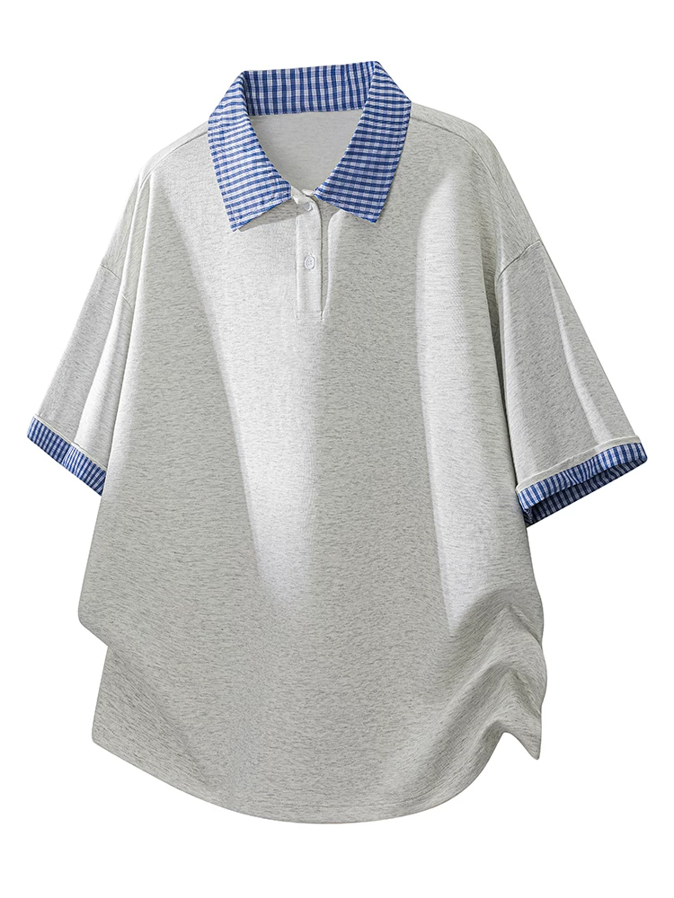 Áo polo giả hai lớp phối màu phong cách Mỹ của Jeanswest dành cho nam, áo POLO thương hiệu thời trang cao cấp, thoáng khí, rộng rãi, hợp thời trang mùa hè.