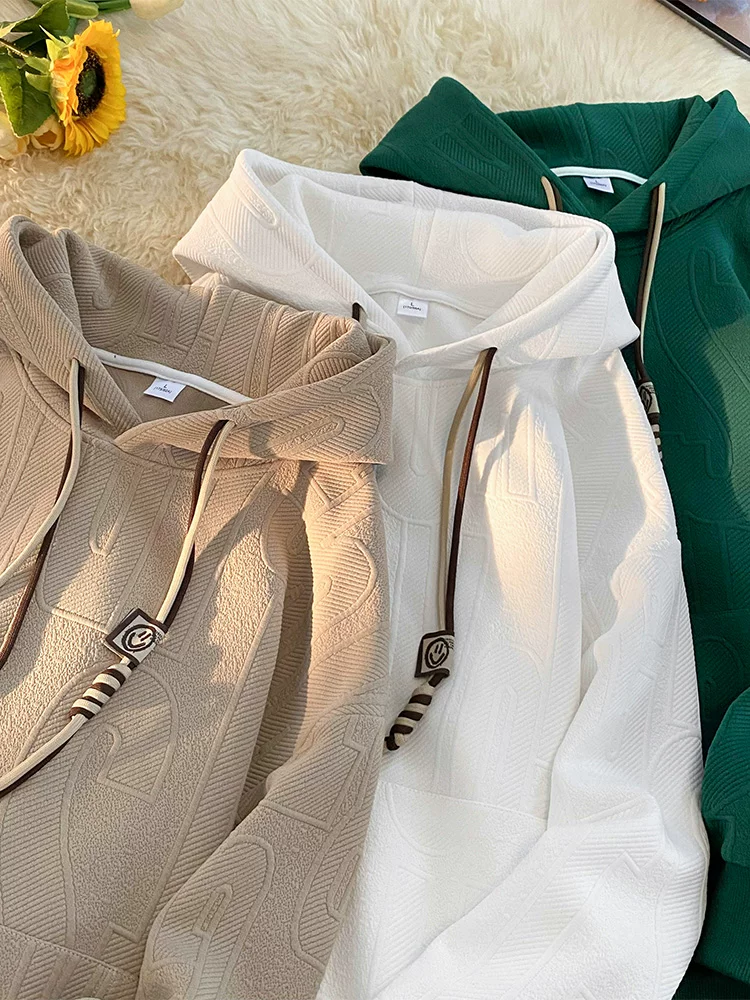 Áo nỉ có mũ kiểu Mỹ của Jeanswest dành cho nam, mùa xuân thu, thương hiệu thời trang cao cấp, áo chui đầu dáng rộng, thoải mái, đa năng.