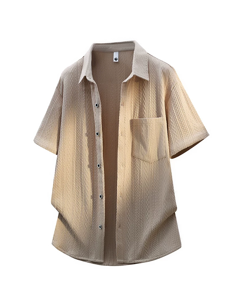 Áo cardigan cài nút kiểu Mỹ của Jeanswest dành cho nam, thương hiệu thời trang cao cấp mùa hè, áo ngắn tay rộng rãi và thoáng khí.