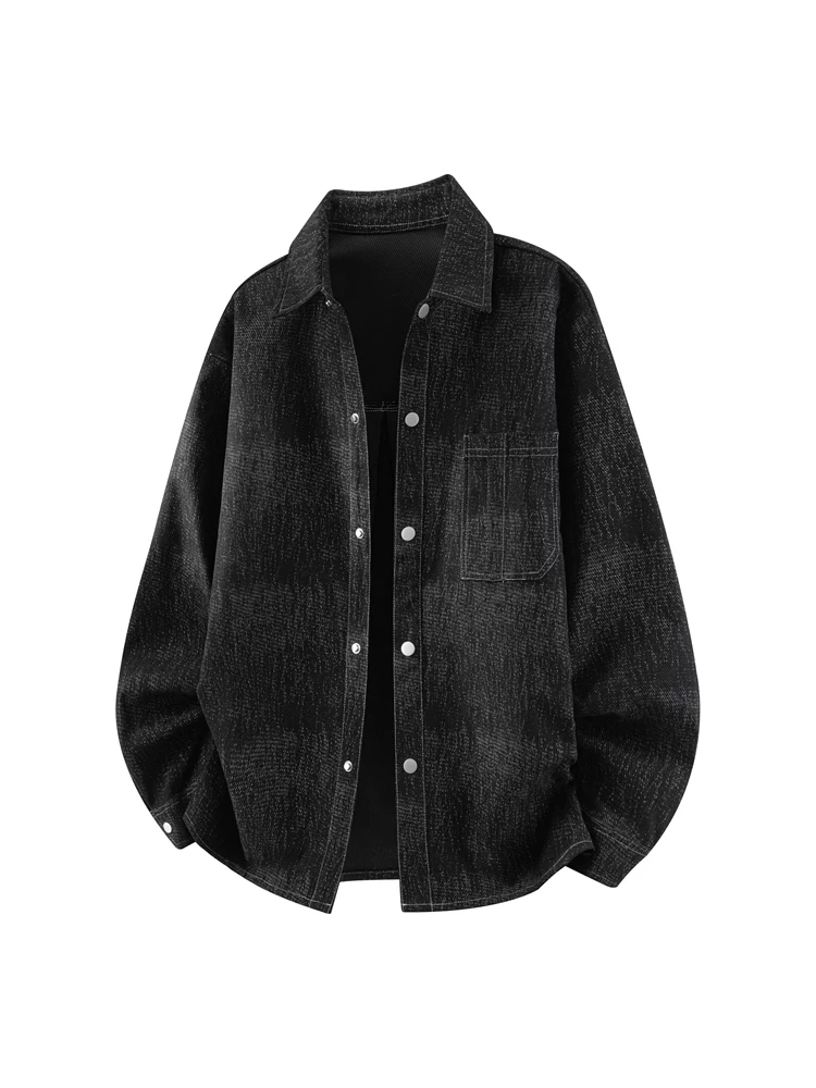Áo sơ mi nam Jeanswest nhuộm tie-dye, cổ trụ, phong cách thường ngày, xu hướng mới mùa xuân thu 2026, áo khoác thời trang cao cấp.