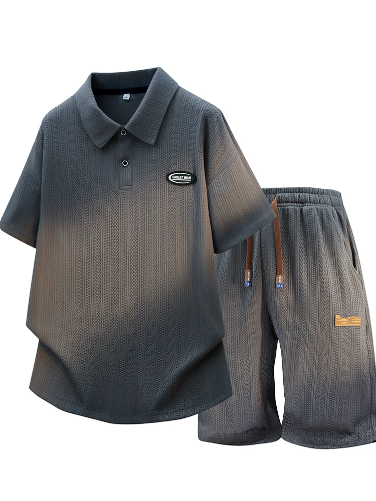 Bộ đồ nam Jeanswest kiểu Mỹ, áo sơ mi ngắn tay phối quần, thiết kế cao cấp, rộng rãi, thời trang, thoáng khí, hai mảnh, mùa hè.