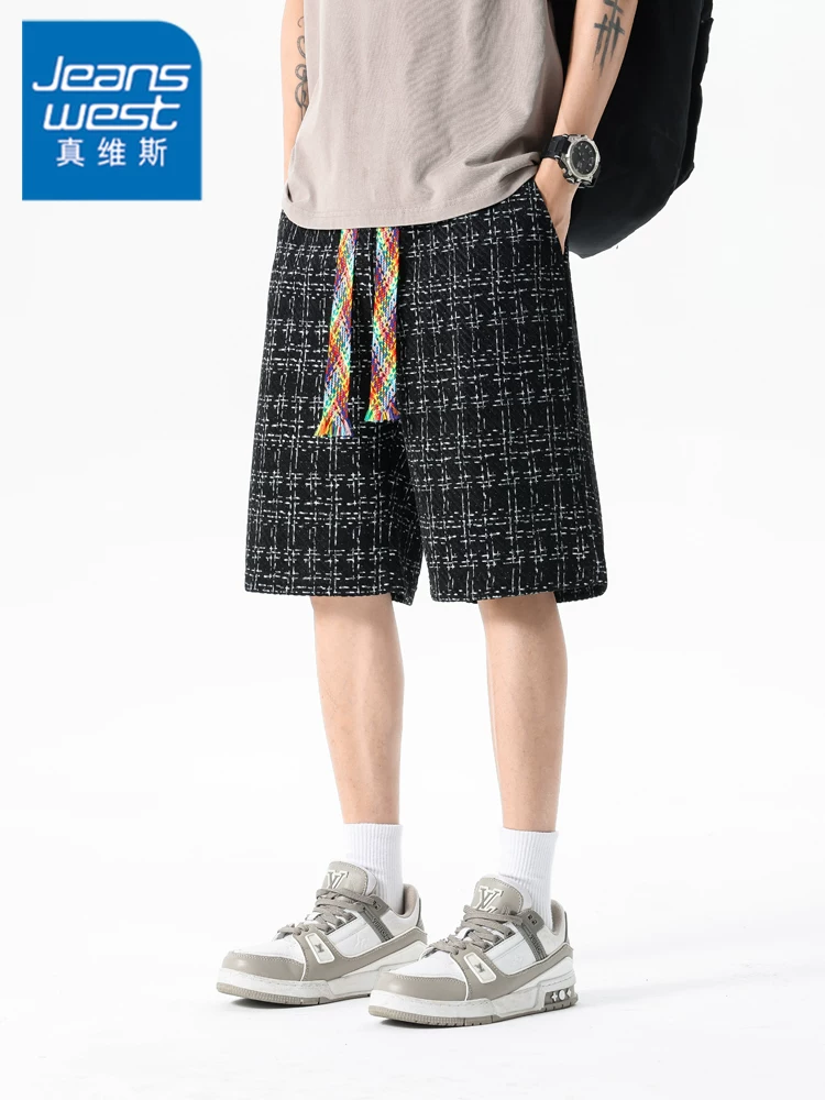Quần short năm điểm thoáng khí, thân thiện với làn da, dành cho thể thao ngoài trời của Jeanswest dành cho nam, quần short mỏng có dây rút cao cấp mùa hè.