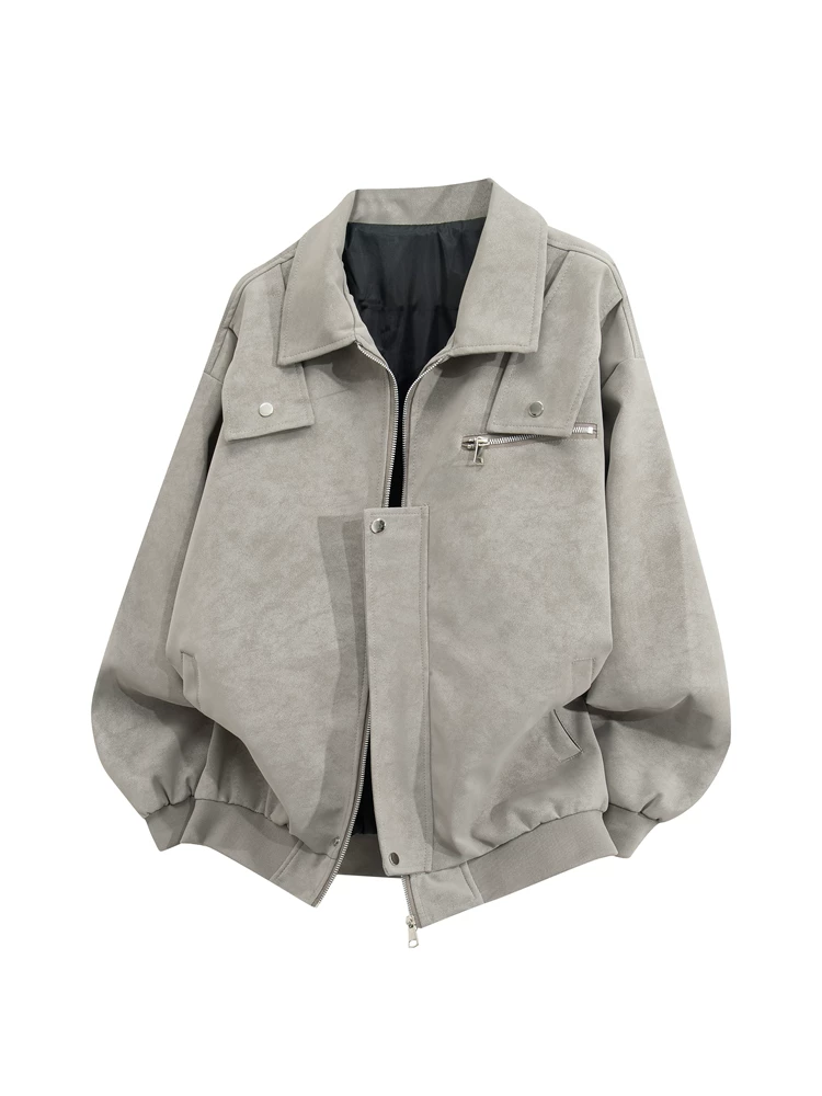 Áo khoác có cổ thương hiệu thời thượng phong cách Mỹ của Jeanswest dành cho nam, mùa xuân và mùa thu, cảm giác cao cấp, dáng rộng, đa năng, giản dị, áo khoác ngoài cá tính và sành điệu.