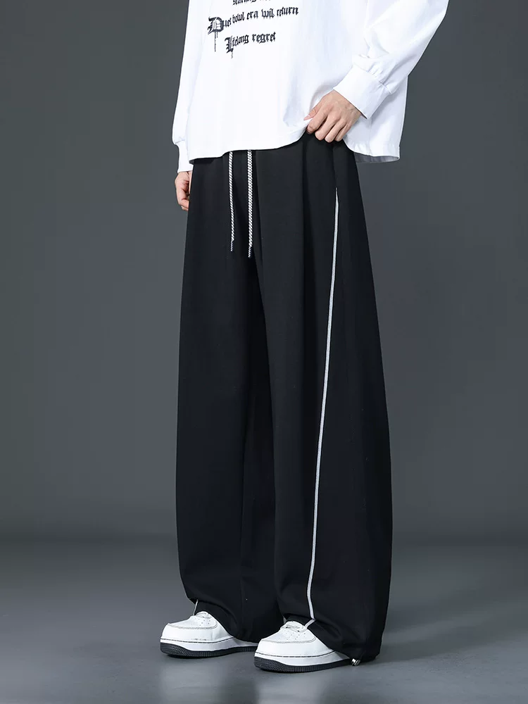 Quần jean ống rộng dáng suông thời trang cao cấp của thương hiệu Jeanswest dành cho nam, quần thể thao chống nhăn, chống nhăn, phong cách Mỹ mùa xuân thu.