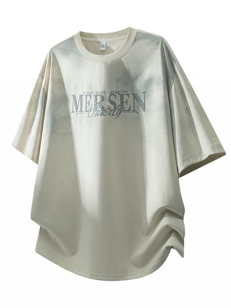Áo thun cổ tròn phối màu chữ cái phong cách Mỹ của Jeanswest dành cho nam, áo thun ngắn tay cao cấp mùa hè, rộng rãi, thoáng khí, thân thiện với làn da.