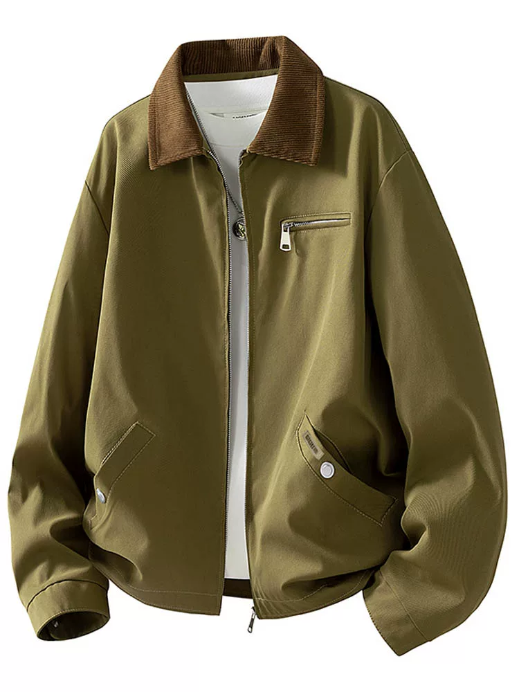 Áo khoác công sở cao cấp có ve áo của Jeanswest dành cho nam, áo khoác màu đen đa năng, phong cách Mỹ, hợp thời trang, dáng rộng, thoải mái, dành cho mùa xuân và mùa thu.