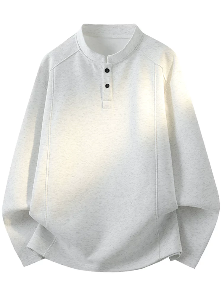 Áo sweatshirt nam Jeanswest 2026 kiểu Mỹ, màu trơn, chất liệu cao cấp, phong cách thời trang, dáng rộng, mặc xuân thu.