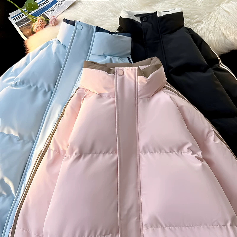 Áo khoác cotton cổ đứng Jeanswest dành cho nam, áo khoác cotton dày mùa đông, quần áo cotton đa năng, áo khoác ngoài thương hiệu thời trang dành cho nam.