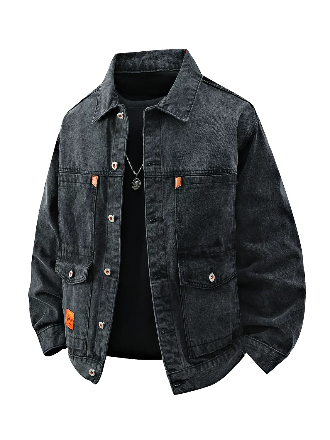 Áo khoác denim mới mùa xuân của Jeanswest dành cho nam, thương hiệu thời trang sành điệu, phong cách rộng rãi hợp thời trang, áo khoác thường ngày cổ điển mùa xuân thu.