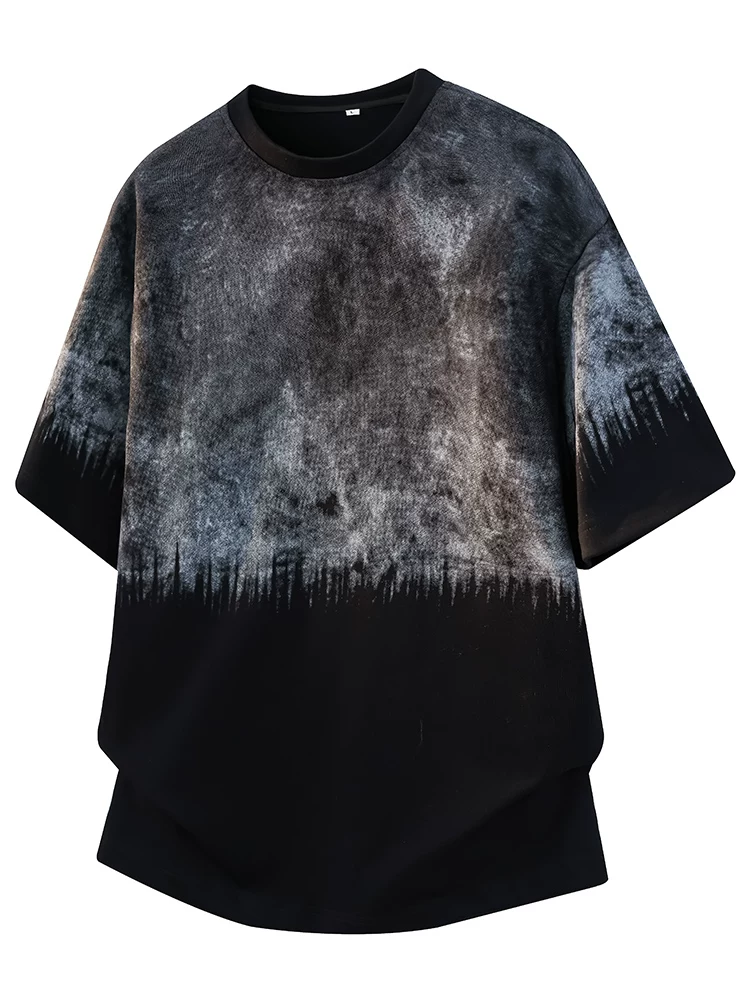 Áo thun cổ tròn dáng rộng cao cấp phong cách Mỹ của Jeanswest dành cho nam, áo thun ngắn tay thời trang mùa hè, thoáng khí, thân thiện với làn da.