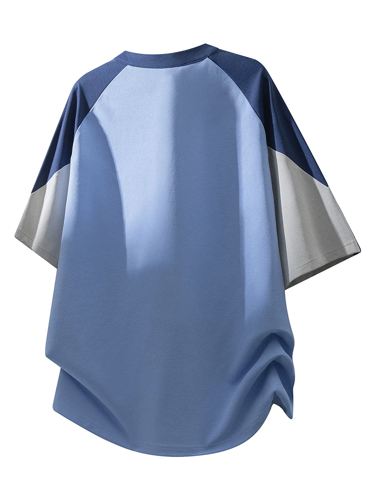 Áo thun nam Jeanswest kiểu Mỹ, nửa khóa kéo, phối màu, thương hiệu thời trang xuân hè, kiểu dáng rộng rãi, thoải mái, thoáng khí.