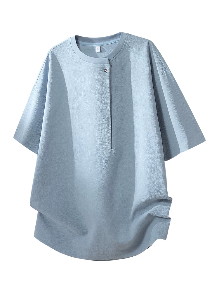 Áo thun cổ tròn thương hiệu thời trang phong cách Mỹ của Jeanswest dành cho nam, kiểu dáng rộng rãi cao cấp mùa hè, đa năng, thoáng khí, thân thiện với làn da, áo ngắn tay.