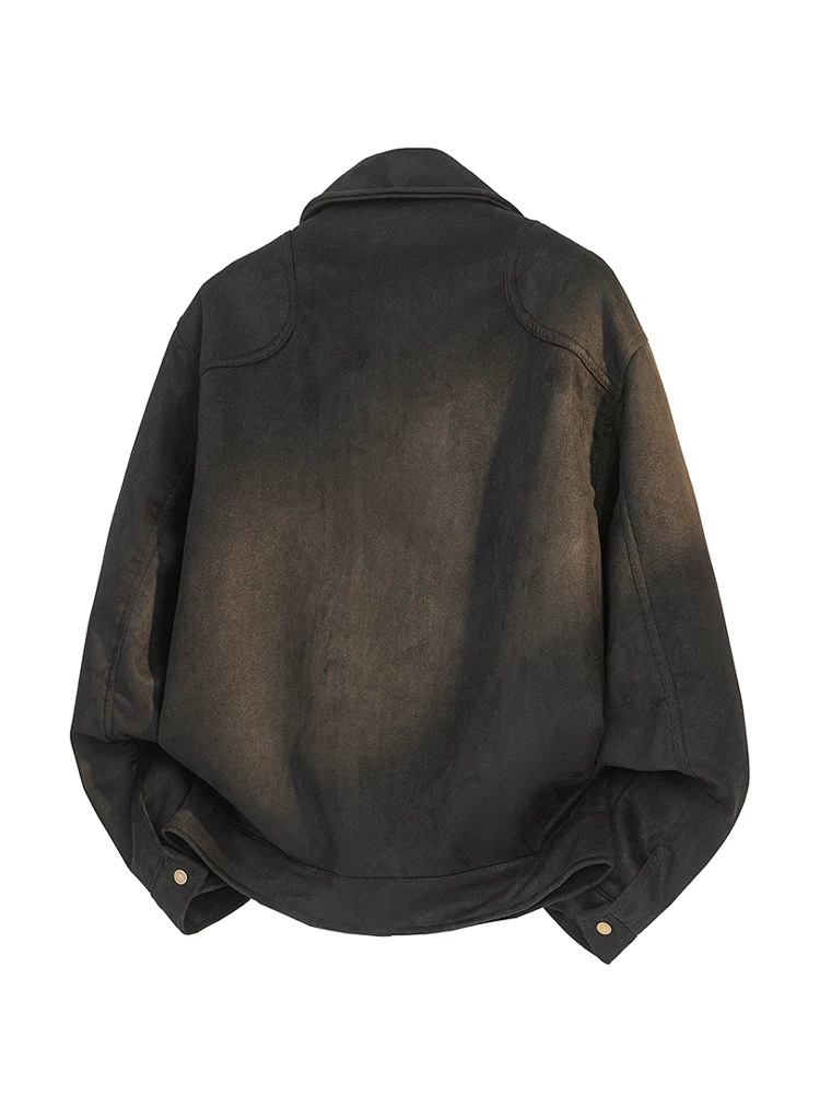 Áo khoác cổ điển kiểu Mỹ của Jeanswest dành cho nam, mùa xuân và mùa thu, dáng rộng, phong cách và cao cấp, áo khoác ngoài thường ngày.