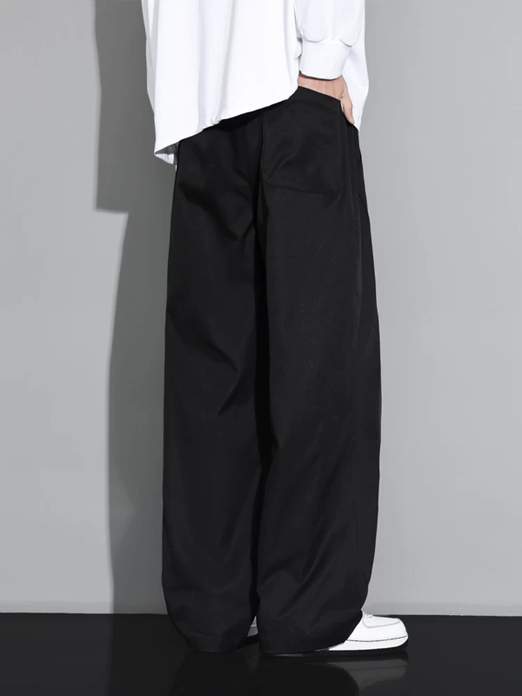 Quần dài ống đứng thời trang phong cách Mỹ của Jeanswest dành cho nam, mùa xuân thu, cảm giác cao cấp, dáng rộng, đa năng, quần dài có độ rủ.