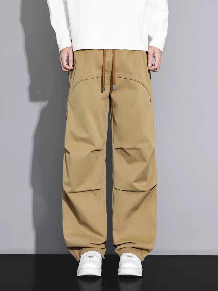Quần dài ống rộng kiểu Mỹ của Jeanswest dành cho nam, mùa xuân thu, dáng rộng hợp thời trang, cảm giác cao cấp, quần dài ống rộng sành điệu.