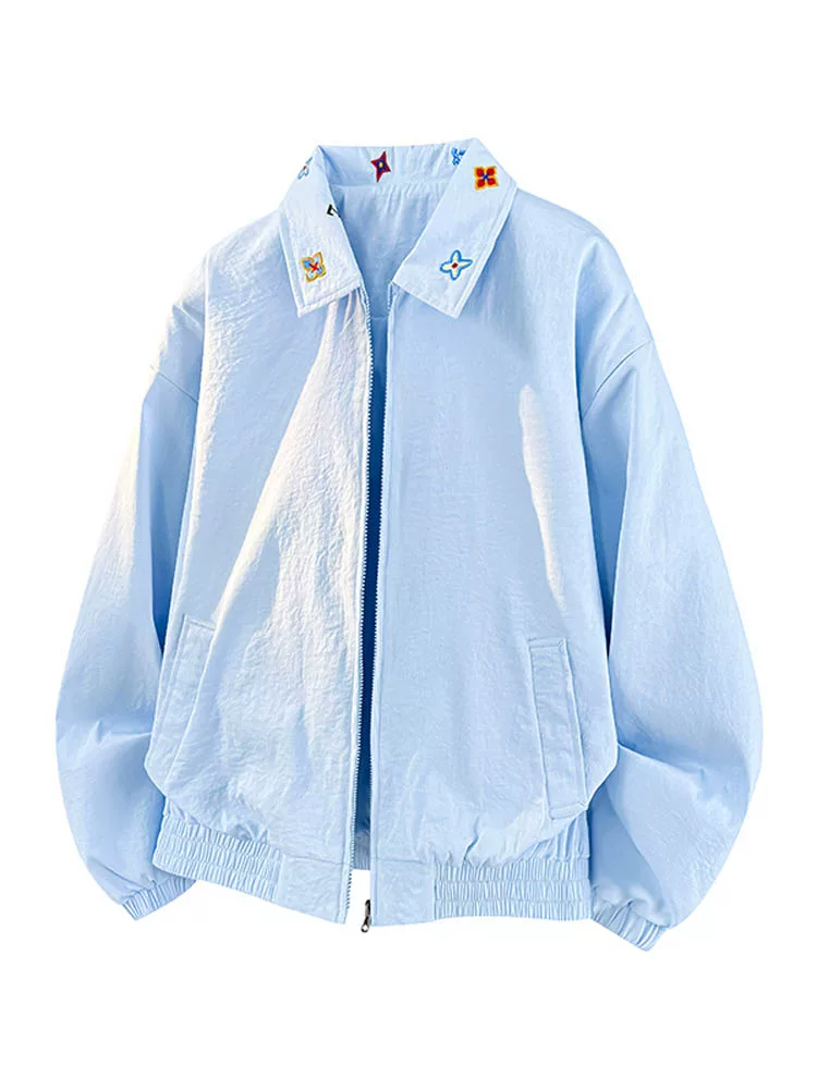 Áo khoác nam Jeanswest kiểu Mỹ, chất liệu jacquard, phối cổ áo, mùa xuân thu 2026, kiểu dáng rộng rãi, phong cách casual, kiểu áo khoác bóng chày.