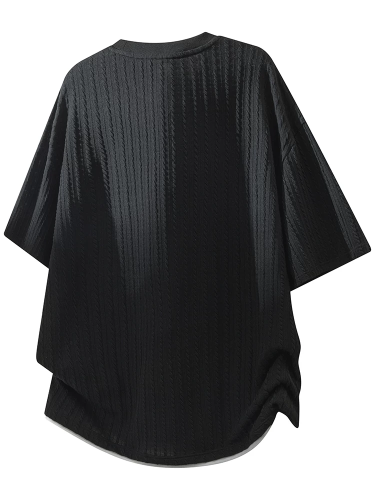Áo thun cổ tròn tay ngắn kiểu Mỹ của Jeanswest dành cho nam, áo thun dáng rộng thời trang cao cấp mùa xuân hè.
